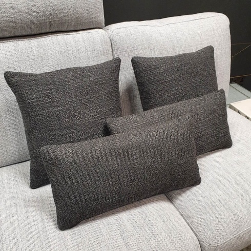 Clearance: Loop Dark Grey Fabric Cushions (Set of 4)