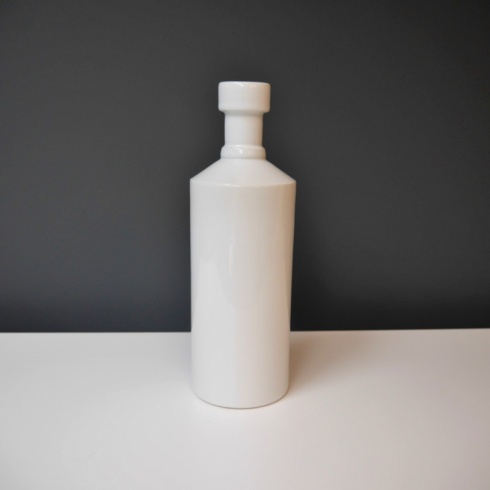 White Colour Block Ceramic Object, H27cm