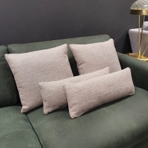 Clearance: Loop Warm Grey Fabric Cushions (Set of 4)