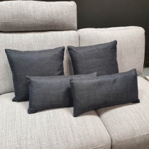 Clearance: Navy Blue Fabric Cushions (Set of 4)