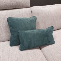 Clearance: Teal Green Fabric Cushions (Set of 2)