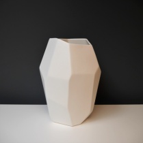 White Geo Ceramic Object